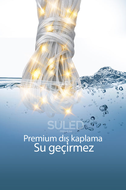 Perde Led 3X2 Metre 160 Süper Led USB'li Ambiyans Dekorasyon Ledleri İç ve Dış Mekan Su Geçirmez