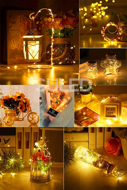 Sl-1063 Peri Led 10 Metre Kumandalı 8 Mod Romantik Ambiyans Aydınlatma Parti Süsleme Led Işık