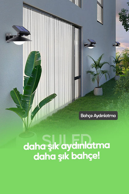 Sensörlü Solar Bahçe Aydınlatması 3Modlu A+ Kumandalı 30W Retro Stil 360* Dekorasyon Bahçe Led Işık