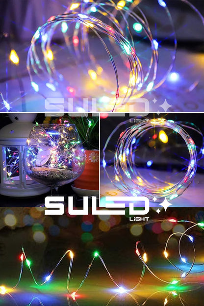 Peri Led 5 Metre Led Işık RGB- Çok Renkli Pilli Dekoratif Ambiyans Süsleme Ledleri