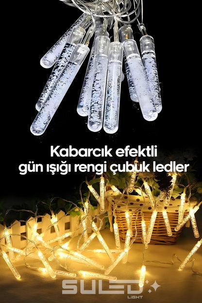 5 Metre Çubuk Led 20 Led Işık 220V Uzatılabilir Gün Işığı Dekoratif Süsleme Işığı