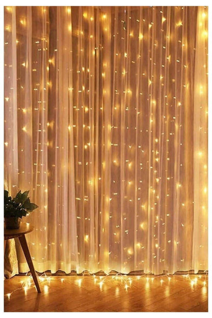 3 X 2 Metre Saçaklı Perde peri Led Dekoratif Amaçlı Perde Led