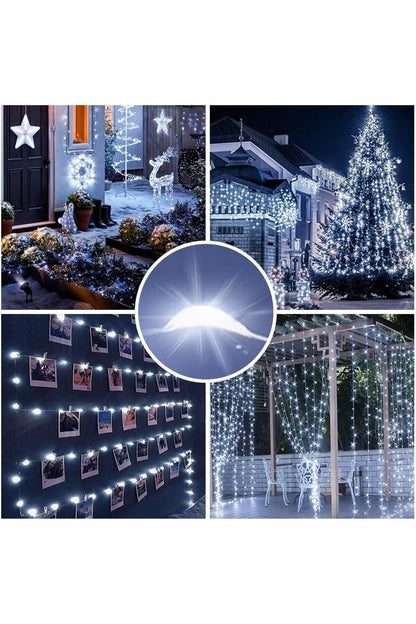 Sl-1036 - 3 Metre Beyaz Peri Led, Dekor Işık Beyaz Dekoratif Lamba Yılbaşı Çam Ağacı Ev Süslemeli