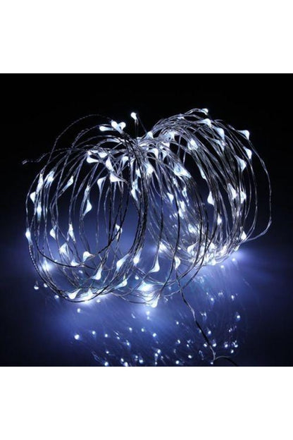 Sl-1036 - 3 Metre Beyaz Peri Led, Dekor Işık Beyaz Dekoratif Lamba Yılbaşı Çam Ağacı Ev Süslemeli