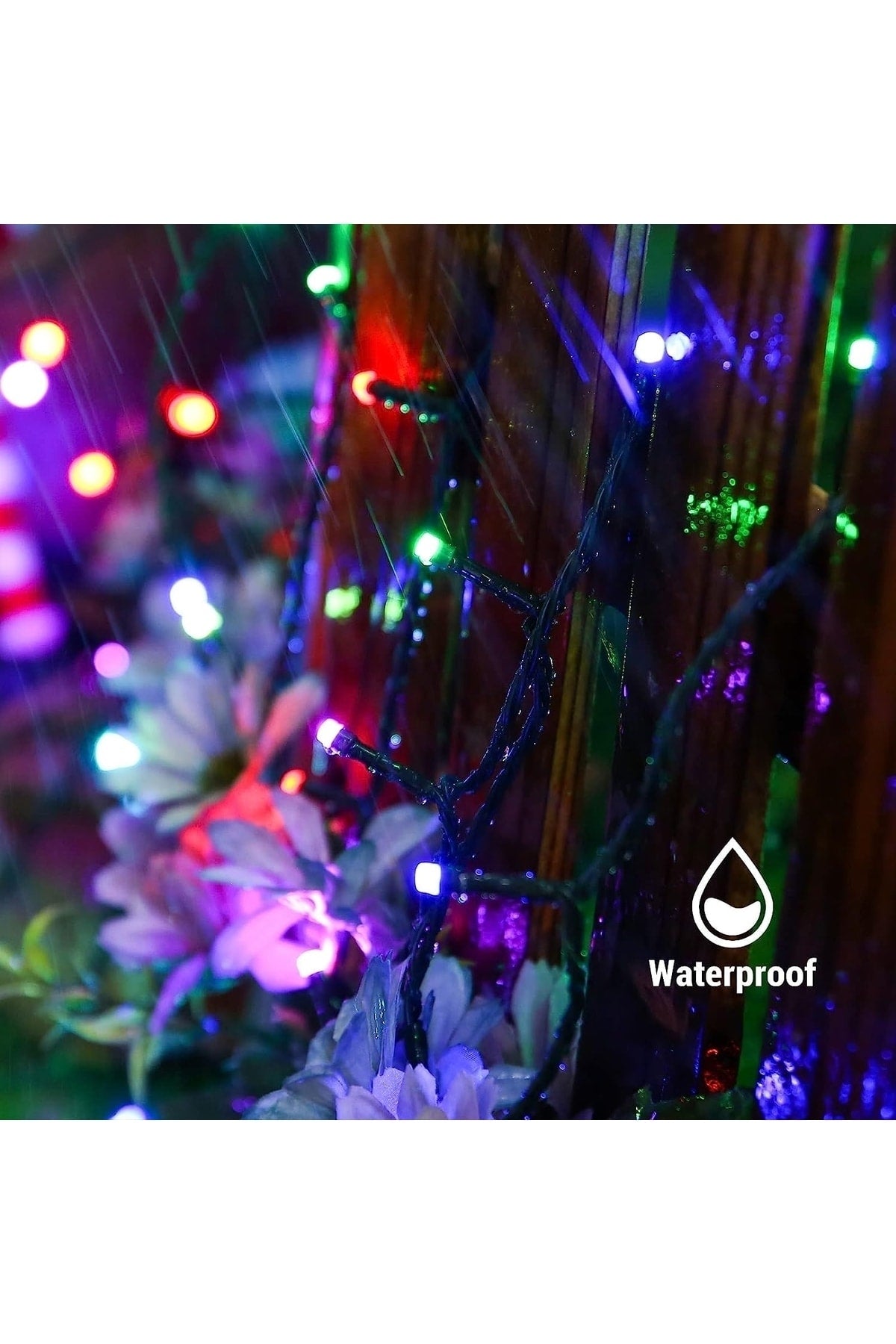 Sl-1013 Fişli 10 Mt 100 Led Rgb Renkli Işıklı Ultra Güçlü Yılbaşı Ağaç Işık 8 Fonksiyonlu Dekoratif